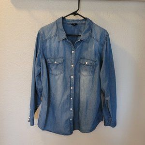 Torrid Denim Button-Down Shirt.  Worn a handful of times.
